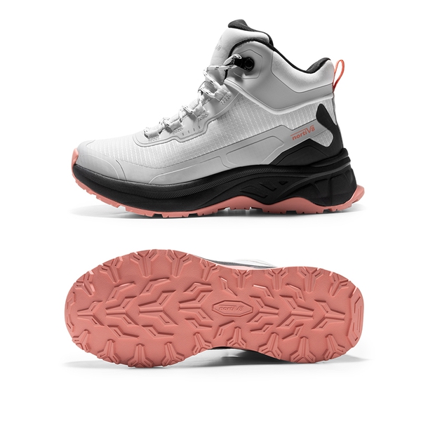 Women's Water-Resistant Lightweight Hiking Boots - GREY PINK - 6